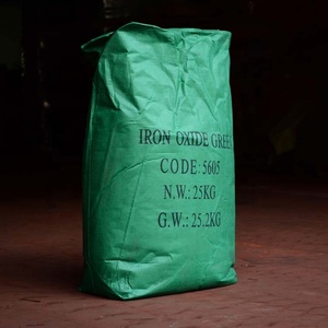 Oxyde de fer vert synthétique Fe2O3 poudre de pigment industriel de qualité alimentaire 99.99% applications de peinture/caoutchouc de pureté 25 kg/sac fabriqué - Product Image 2