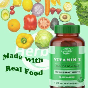 Venta al por Mayor OEM - Personalizable - Vitamina E - 180 mg (300 UI) de Tocoferoles Mixtos Naturales de Alimentos Integrales Orgánicos - Product Image 4