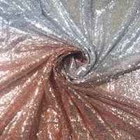3mm dégradé de couleur personnalisée réfléchissant paillettes maille dentelle broderie tissu robe de soirée robe de mariée décoration tissu