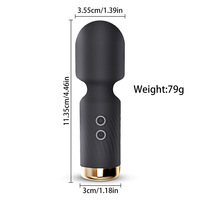 Wiederaufladbarer 10-Frequenz Starker Vibrations-AV-Stick Klitoris-Stimulator Vibrator für Paare Flirt-Mini-Sexspielzeug