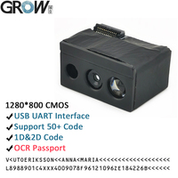 GROW GM69Pro-S Lecteur de codes-barres intégré Module Lecteur de codes-barres Qr Code Bar Support OCR Passport avec 1280*800 CMOS pour Windows