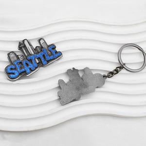 Portachiavi Personalizzato con Logo Serie Seattle, Design Creativo, in Lega di Zinco, Ciondolo per Borsa, Artigianato in Metallo, Design Gratuito dalla Fabbrica - Product Image 6