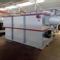 Machine de flottation à air dissous contrôlée par PLC, équipée d'un réservoir sous pression et d'une pompe, 500 L/heure, 70 kW, 220 V, pour station d'épuration des eaux usées