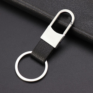 Vente chaude De <span class=keywords><strong>Luxe</strong></span> Hommes Cadeaux D'affaires À La Main En <span class=keywords><strong>Cuir</strong></span> PU <span class=keywords><strong>Porte</strong></span>-clés avec Alliage En Métal De Voiture <span class=keywords><strong>Porte</strong></span>-clés Sac Charme Pendentif Accessoires - Product Image 4