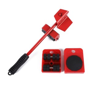 Juego de Herramientas para Mudanza y Transporte de Muebles al por Mayor: 4 Rodillos para Mover + 1 Barra con Ruedas, Elevador de Carga Pesada - Product Image 3