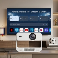 Projecteur intelligent BYINTEK 2026 WiFi6 Android 14 avec mise au point électrique, résolution native 720P, 220 ANSI, correction automatique de la distorsion trapézoïdale, mini-projecteur, 13 ans d'expérience OEM en usine