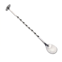 Cuillère à cocktail torsadée, outil de bar, métal, réutilisable, style classique