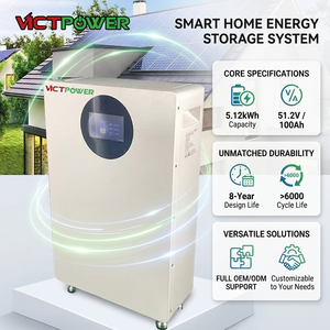 Forenpower - Batería de Litio Ion LiFePO4 de 5KWH para Almacenamiento de Energía Doméstica, 51.2V 100Ah, con una Vida Útil de Más de 6000 Ciclos - Product Image 1
