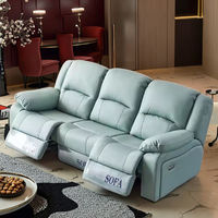 Canapé-lit électrique modulaire de luxe moderne en cuir, confortable, doux, pliable, extensible, convertible pour salon, haute élasticité