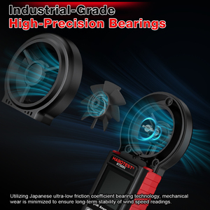 Sensor de Velocidad del Viento Digital de Alta Precisión de Grado Industrial, Anemómetro de Vaneo Rotatorio con Registrador de Datos - Product Image 5