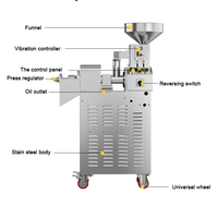 Presse à huile commerciale automatique, machine à presser l'huile de soja et de lin pour petites entreprises, équipement de production d'huile à haut rendement