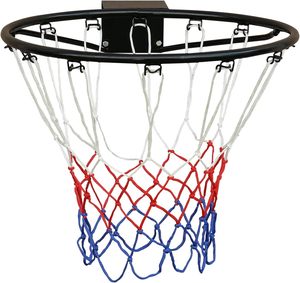 <span class=keywords><strong>Canestro</strong></span> da <span class=keywords><strong>Basket</strong></span> <span class=keywords><strong>Diametro</strong></span> 45 cm, Rete da <span class=keywords><strong>Basket</strong></span> Montata a Parete con Anello in Acciaio, Anello da <span class=keywords><strong>Basket</strong></span> con Rete per Uso Interno ed Esterno - Product Image 2