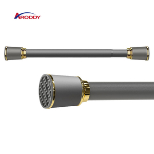 YIJIALE <span class=keywords><strong>Tringle</strong></span> à rideau en métal extensible <span class=keywords><strong>de</strong></span> 161.4 à 196.6 pouces <span class=keywords><strong>sans</strong></span> fer à <span class=keywords><strong>percer</strong></span> <span class=keywords><strong>Tringle</strong></span> à rideau <span class=keywords><strong>de</strong></span> chambre décorative pliante réglable - Product Image 1