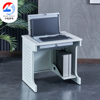 Nouveau bureau d'ordinateur moderne pour école/atelier avec écran LCD rabattable et hôte externe 011
