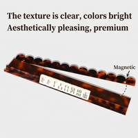 Nouveau design 19'' 20'' – Pousseurs de Mahjong modernes de luxe en acrylique effet écaille de tortue, portables et durables, pour 4 joueurs – Jeu de casino