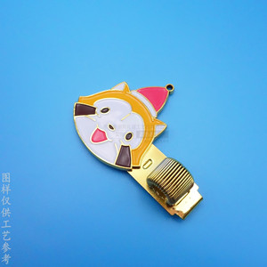 Custom Cartoon Pen <b>Clip</b> Alloy Spring <b>Clip</b> For Advertising Gifts And Promotional Items - Product Image 1