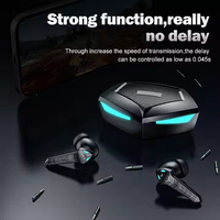 Auriculares P36 BT 5.1 para Juegos, Auriculares Estéreo Inalámbricos Verdaderos, Baja Latencia, Sonido HiFi, Auriculares Deportivos Resistentes al Agua, LED, Cancelación de Ruido ENC