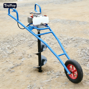 Trivella a Benzina con Carrello, Macchina Scavatrice 99cc, Trivella Potente per Uso Intensivo, Perforatrice per Pali per Fattorie - Product Image 1