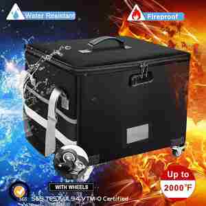 Portable Office File Cabinet Multifunctional Classic Design <b>Lockable</b> Fireproof Foldable Rolling <b>Storage</b> Sundries - Product Image 2