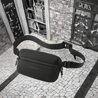 Tas Selempang Ringan Bahan Nylon dengan Ritsleting, Stylish untuk Pria, Bernapas, Modis, Cocok untuk Perjalanan Outdoor, Olahraga, OEM/ODM Tas Dada Pria