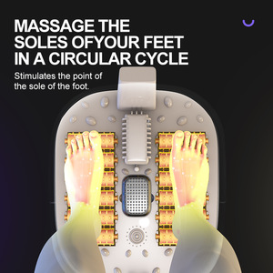 Masseur de pieds électrique à bulles, massage à l'eau chaude, soulagement des pieds et des jambes, prise 110V, commande mécanique - Product Image 3