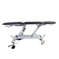Table de physio de traitement à trois sections pour salle de clinique à vendre Table de thérapie par messages tête jambe réglable