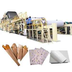Linha de produção de papel de cópia A4 material reciclável de resíduos tecido/WC/Kraft/papel ondulado que faz o preço da máquina