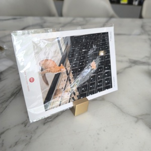 Soporte de Escritorio de Latón Pulido de 20mm para Tarjetas, Etiquetas de Precio, Tarjetas de Visita, Bloc de Notas, Organizador de Mensajes, Base Artística - Product Image 6