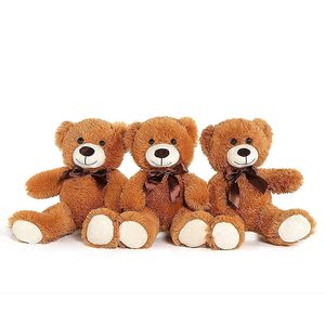 9 Pcs Small Plush Teddy Bears Bulk, 10 Inch Stuffed Animals Toys Bear