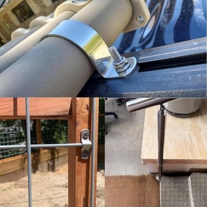 27mm cứng nhắc Dây đeo ống kẹp <span class=keywords><strong>2</strong></span> lỗ dây đeo U Khung ống dây đeo căng thẳng Clip thép không gỉ, để sửa chữa đường ống - Product Image 5