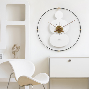 Reloj de Pared Artístico Grande, Redondo, Funciona con Batería, Simple y Elegante, Decoración para el Hogar, Reloj de Pared para Sala de Estar - Product Image 4