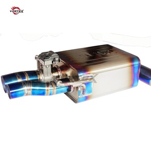 Sistema de Escape Catback de Titanio de Alto Rendimiento VORTEX con Acabado Azul Quemado y Soldadura en Escamas de Pescado para AUDI A7 C7 3.0T 2010-2018 - Product Image 5