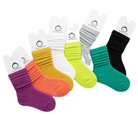 Chaussettes d'école blanches en vrac pour bébé, couleur bonbon, solide, nouvelle mode, enfants, chaussettes épaisses