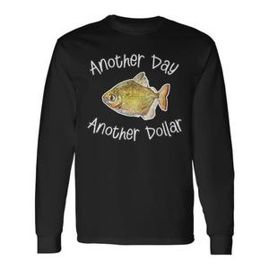 Maglietta a maniche lunghe per amanti dell'acquario Silver Dollar Fish Tank Keeper - Product Image 1