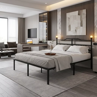 Offre Spéciale : Lit Pliant en Fer Personnalisé Style Sud-Américain, Idéal pour Deux Personnes, Appartement Compact, Simple et Unique