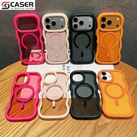 Étui de téléphone portable transparent brillant, antichoc, magnétique, couleur bonbon, revêtement anti-graisse, compatible avec iPhone 14-18