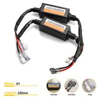 Nouveau lot de 2 décodeurs de phares de voiture LED H7 H1, éliminateur de défauts, 6000K, accessoires universels pour ampoules