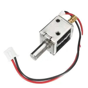 12V DC 0.43A البسيطة مسمار كهربائي قفل دفع سحب أسطواني الملف اللولبي قفل 5 مللي متر السكتة الدماغية الوصول التحكم الكهربائية الكهرومغناطيسي قفل