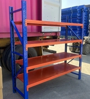 Étagère de stockage de pneus en acier, rayonnage métallique à portée longue pour entrepôt et usine, capacité moyenne