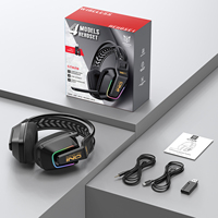 ONIKUMA GT828 para 5.4 USB Tipo-C, Auriculares para Juegos con Cable e Inalámbricos de Modo Dual, Cancelación de Ruido Ambiental, para Deportes y Viajes