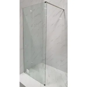 Schermo doccia Walk-in in vetro temperato trasparente facile da pulire da 8mm