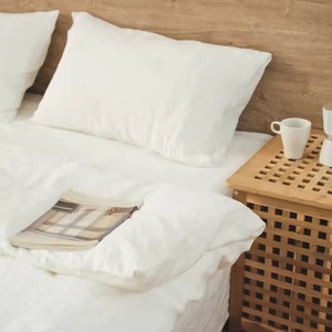 Parure <span class=keywords><strong>de</strong></span> lit moderne en lin tissé, douce, respirante, écologique, biologique, pour la maison ou les mariages, tailles Queen, <span class=keywords><strong>sac</strong></span> uni - Product Image 3