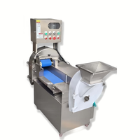 Pemotong sayuran otomatis dapur, pisau Stainless Steel elektrik multifungsi, alat pengiris buah