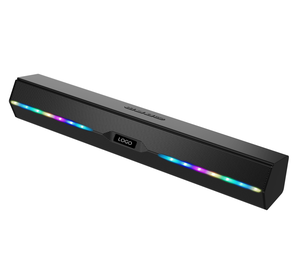 Custmozied 10W <span class=keywords><strong>mini</strong></span> <span class=keywords><strong>soundbar</strong></span> với RGB ánh sáng không dây Loud loa với USB CHƠI giá rẻ Loa di động cho khuyến mãi - Product Image 2