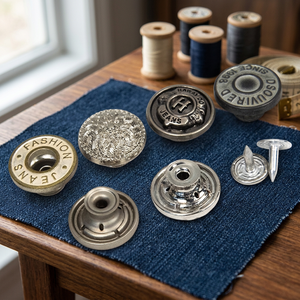 Fashion Jeans Metal <b>Buttons</b> Round Embossed Logo Nickel-Free Classic <b>Button</b> 15mm 17mm Custom Rivets Jeans <b>Button</b> - Product Image 1