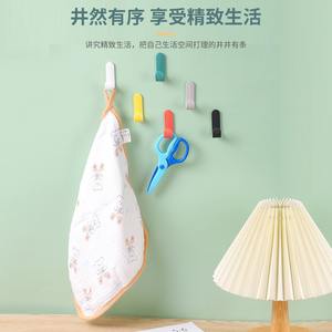 Crochet mural en forme de J sans perçage, noir, capacité de charge de 3 kg, pour le rangement des vêtements derrière la porte ou à l'extérieur du mur - Product Image 4