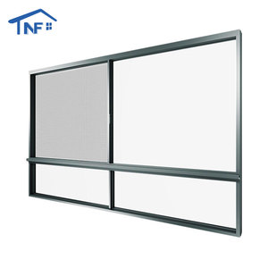 Fenêtres coulissantes de dernière conception, fenêtres coulissantes à <span class=keywords><strong>double</strong></span> <span class=keywords><strong>vitrage</strong></span>, fenêtres coulissantes en aluminium pour villa, appartement, hôtel - Product Image 3