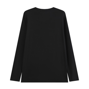<span class=keywords><strong>Pigiama</strong></span> da <span class=keywords><strong>Uomo</strong></span> in Fibra di Bambù Morbido e Casual, <span class=keywords><strong>Nero</strong></span> Puro, Collo Tondo, Maniche Lunghe, Asciugatura Rapida - Product Image 2