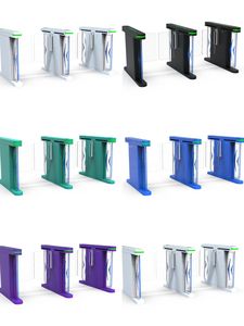 Torniquete de control de acceso de puerta de torniquete oscilante automático de nuevo diseño Zento con lector RFID para entrada de fábrica de escuela de oficina - Product Image 6