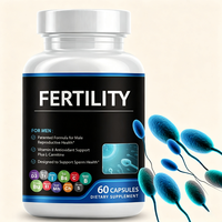 Capsules de fertilité pour hommes personnalisées, pilules naturelles à base de maca et de ginseng, complément alimentaire pour booster la fertilité masculine